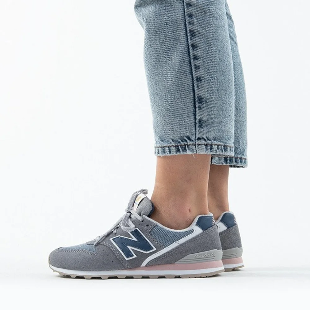 NWT Retired NB 996 Retro Running Shoe Sneaker Grey / Navy / Pink - Picture 11 of 16